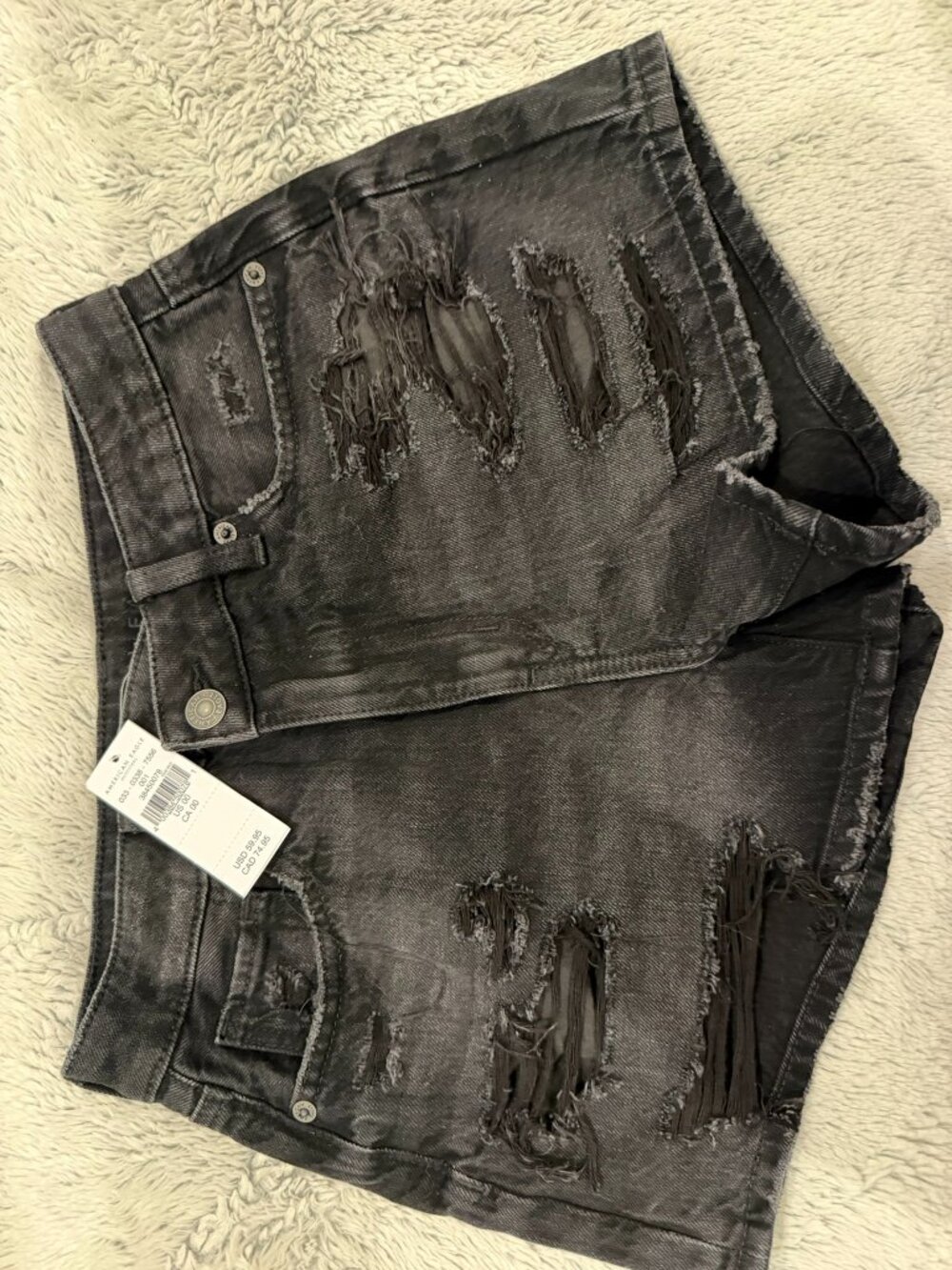 Black American Eagle Jean shorts